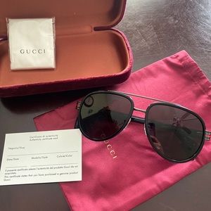 Gucci Aviator Sunglasses.